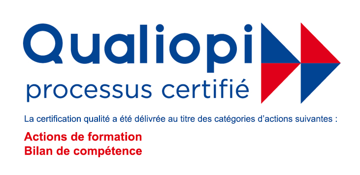 Logo Qualiopi - Actions de formation et bilans de compétences